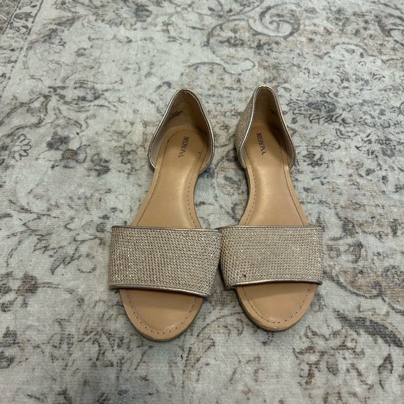 Merona Women's Beige Slip-On Sandals - Picture 1 of 6
